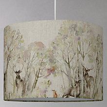 Woodland Decor Living Room, Forest Lampshade, Watercolor Lampshade, Stag Decor, Pheasant Art, Voyage Fabric, Lamps Diy, Woodland Bedroom, Woodland Cabin