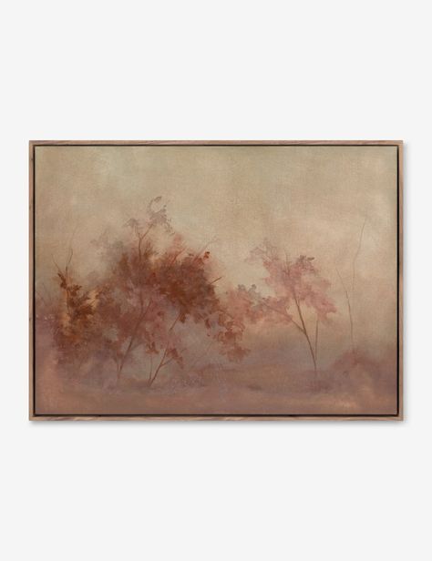 Autumn I Wall Art by Brittney Schulz Crane Stencil, Moody Wall Art, Oak House, Painterly Style, Earthy Palette, Stencil Wall Art, Stencil Wall, Moody Decor, Mantel Mirrors