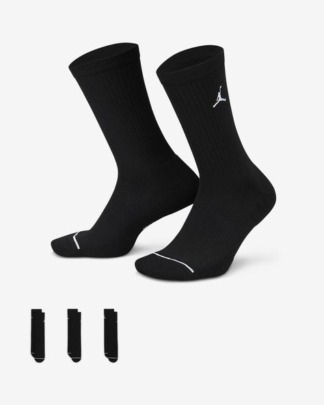 Jordan Outfit, Jumpman Logo, Stylish Socks, Closet Accessories, The Arch, Jordan 5, Jordan 3, Knit Pattern, Black White Red