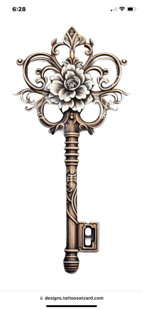 Ornate Frame Tattoo, Key Hole Tattoo, No Love Tattoo, Key Sketch, Olivia Tattoo, Lace Thigh Tattoos, Skeleton Key Tattoo, Key Tattoo Designs, Lock Tattoo