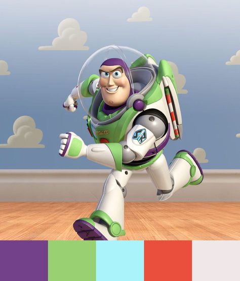 #buzzlightyear #disney #colorpalette Fantasias Toy Story, Buzz Lightyear Halloween Costume, Toy Story Quotes, Toy Story Crafts, Disney Store Toys, Dibujos Toy Story, Toy Story Costumes, Toy Story Movie, Tim Allen