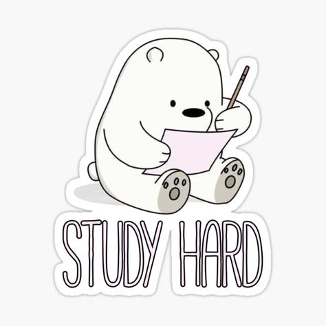 Ice Bear Stickers | Redbubble Funny Laptop Stickers, Medical Stickers, Stickers Cool, Sticker Design Inspiration, Ice Bear, Work Stickers, Cute Laptop Stickers, Ice Bears, School Stickers