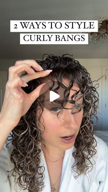 Fringe For Curly Hair, Styling Bangs With Curly Hair, Best Cut For Wavy Hair, How To Get Curly Bangs, Curly Bangs Hairstyles Ideas, Curly Bangs Styling, Thick Curly Bangs, Growing Out Curly Bangs, Styling Curly Hair With Bangs