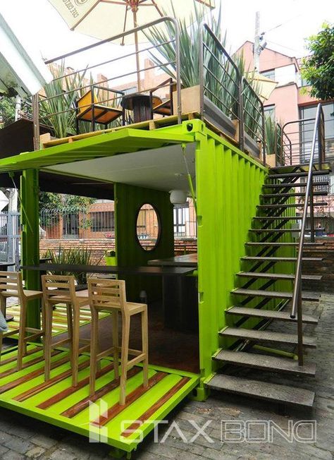 Shipping Container Restaurant, Shipping Container Cafe, Container Coffee Shop, Multi Storey Building, Container Restaurant, Container Cafe, Container Conversions, Container Bar, Container Buildings