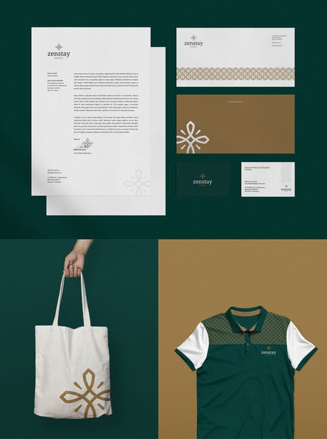 Zen Hotel, Brand Identity Template, Interior Design Logo Inspiration, Farm Resort, Don Pedro, Logo Design Examples, Corporate Stationery, Business Branding Inspiration, Design Brand Identity