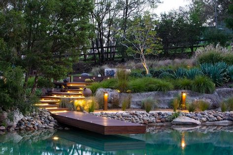 Landscaping mistakes can make everyone. Spring is a great time for landscaping because the weather is generally mild and the soil is moist and easy to work with. Here are some tips for landscaping in the spring Natural Swimming Ponds, Pool Landscape Design, Swimming Pond, Natural Swimming Pools, Modern Landscape Design, Backyard Pool Landscaping, Dream Pools, Backyard Pool Designs, Natural Pool