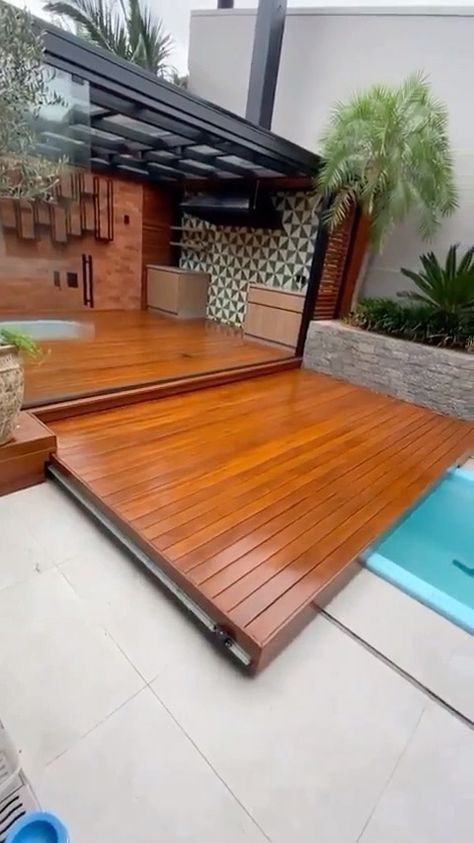 Deck Piscina, Perfect House, Plunge Pool, Pool Cover, Grand Designs, Pool Deck, Ping Pong Table, Penthouse, Decks