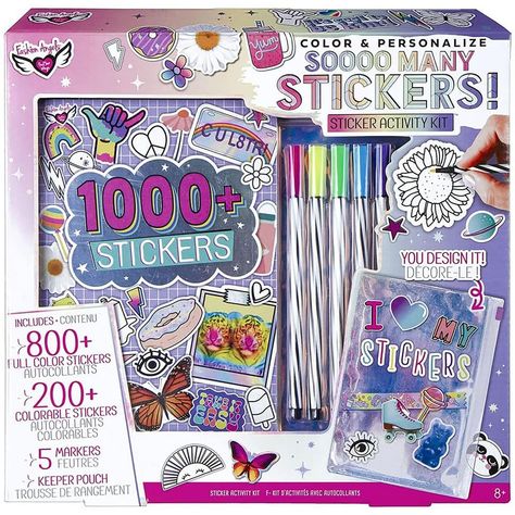 Many Stickers, Cute Stationary School Supplies, Fashion Angels, Card Scrapbook, Stickers Design, Anime Room, Cute School Supplies, Activity Kits, Personalized Stickers