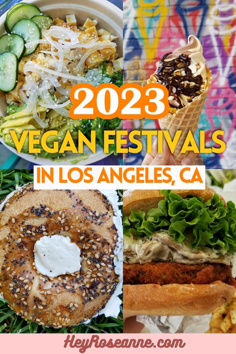 Vegan Festivals Happening in Los Angeles in 2023 Pin Vegan Food List, Food Fest, Vegan Travel, Santa Clarita, Food Festival, Vegan Food, Travel Guides, Santa Monica, Southern California