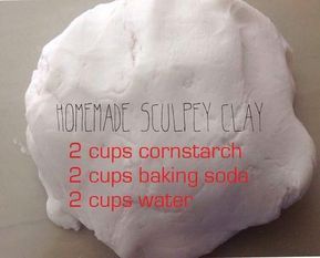 Baking Soda Clay, Clay Recipe, Clay Crafts For Kids, Homemade Clay, Crafts For Teens To Make, Diy Air Dry Clay, Air Dry Clay Projects, Clay Clay, Baking Clay