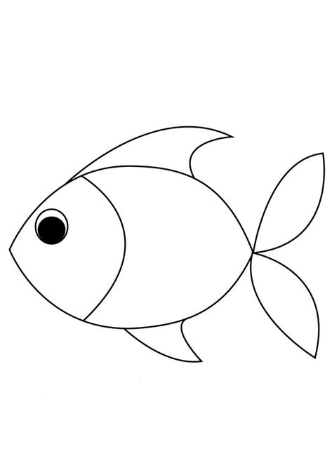 Fish Coloring Sheet for Kids Fish Colouring, Fish Drawing For Kids, Fish Cut Outs, Summer Planning, Fish Coloring, Fish Sketch, Fish Coloring Page, Preschool Art Activities, Early Childhood Development