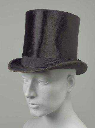 Top Hat 1897, American, Made of silk and leather 1890s Mens Fashion, Top Hat Drawing, Top Hat And Tails, Victorian Mens Clothing, Hat Business, Victorian Accessories, Victorian Man, Leather Headband, Museum Of Fine Arts Boston