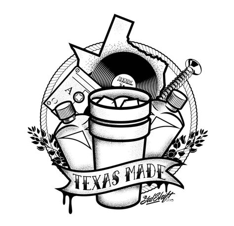 Dont Mess With Texas Tattoo, Texas Made Tattoo, Texas Drawings, Texas Tattoo For Men, Texas Themed Tattoos, Texas Tattoo Ideas, Houston Texas Tattoos, Airbrush Tshirt, Houston Street Art