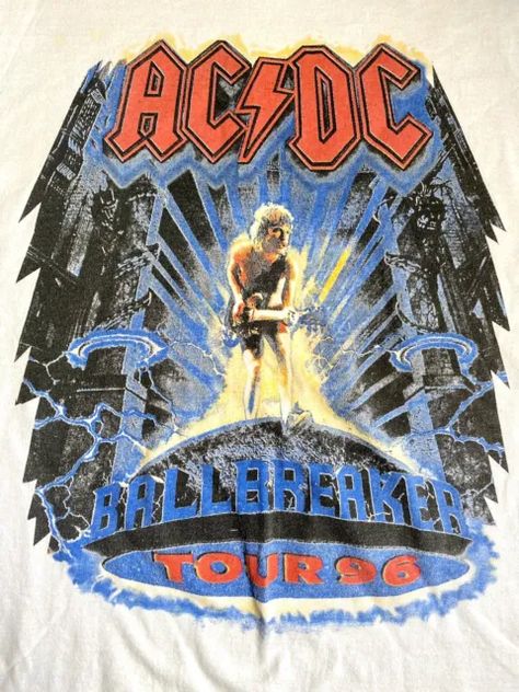 Acdc Merch, Metal Band Shirts, Men 90s, Acdc Shirt, Wild Oats, Bon Scott, Metallica T Shirt, Angus Young, Merch Ideas