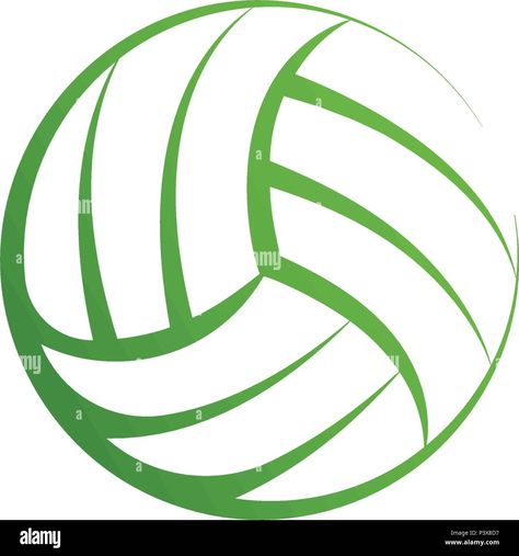 Volleyball Icon, Volleyball Vector, Background Sport, Volleyball Ball, Aesthetic Logo, Beach Illustration, Green Aesthetic, Vector Logo, Volleyball