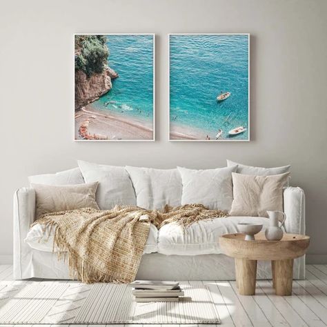 SHOP Positano Sands Photographic Art Print or Poster Coastal Art Prints, White Artwork, Aboriginal Artwork, Small Framed Art, Unframed Art Prints, Framing Photography, Unframed Wall Art, Extra Large Wall Art, Coastal Art