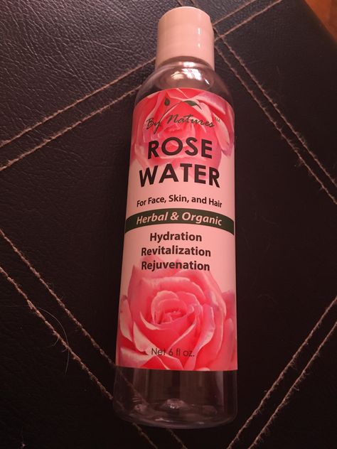 Big Bottle, Water Well, Rose Water, Natural Hair, Natural Hair Styles, Skin Care, Skin, Water, Hair