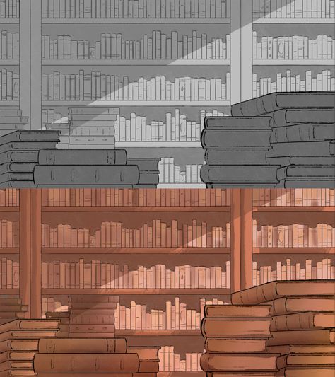 A background studie for an animation project I’ve done in my free time. #animation #animationbackground #background #wallpaper #drawingideas #drawing #art #inspiration #libraries #librarydesign #backgrounddesigns #drawing reference #reference Time Animation, Adventure Time Background, Library Drawing, Library Background, Library Reference, Drawing Interior, My Free Time, Perspective Art, Background Drawing