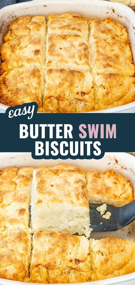 Swimming In Butter Biscuits Recipe, Small Batch Butter Swim Biscuits, 7up Biscuits Bisquick, Strawberry Butter Swim Biscuits, Cheesy Bisquick Biscuits, Easy Biscuit Dinner Ideas, Fluffy Biscuits Homemade Easy, Swim Biscuits Without Buttermilk, Butter Swim Biscuits Self Rising Flour