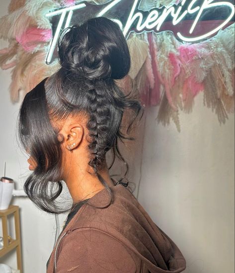 Baddie Updo Hairstyles, Revenge Hair, Straighten Hairstyles, Cute Weave Hairstyles, Black Wedding Hairstyles, Weave Ponytail Hairstyles, Braided Hairstyles For Black Women Cornrows, Sleek Ponytail Hairstyles, Frontal Wig Hairstyles