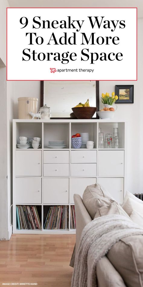 Storage In Small Living Room, Tiny Office Storage, Tiny Living Storage Ideas, Tiny Space Storage, Small Apartment Living Room Storage, Condo Storage Ideas, Corner Space Ideas Living Room, Bungalow Storage, Storage Guest Room