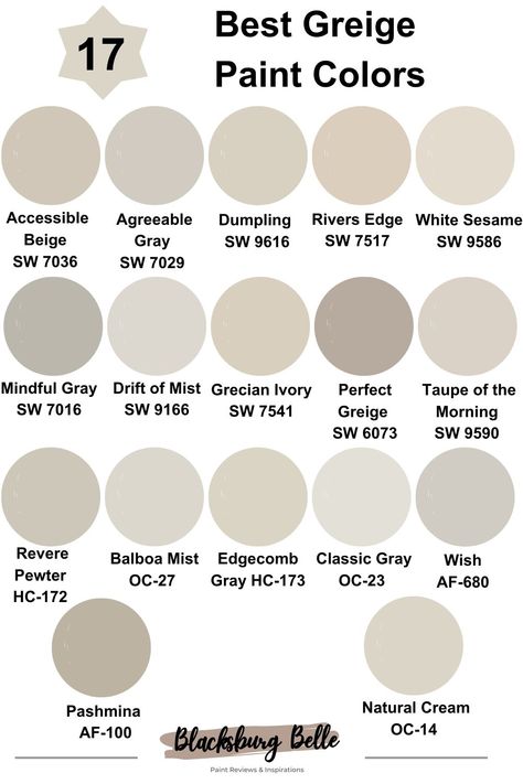 Best Taupe Wall Color, Benjamin Moore Gray Beige Paint Colors, Light Color Interior Paint, Best Neutral Wall Paint Colors, Greige Bathroom Vanity Paint Colors, Grayish Tan Paint Colors, Pale Taupe Paint Colors, Sherwin Williams Grey Beige Colors, Gray Beige Walls