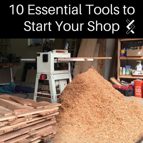 How To Start Woodworking, Blacktail Studio, Must Have Woodworking Tools, Woodshop Projects, Tools For Woodworking, Wood Working Tools, Woodshop Tools, Woodworking Tools List, Woodworking Hacks