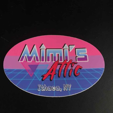 June is the start of LGBTQ+ Pride Month! 🏳️‍🌈 Flaunt your favorite local #queerownedbusiness with our Mimi's Attic Pride stickers! Designed by co-owner Amanda with colors and styles reminiscent of different eras, these stickers are a fun way to celebrate Pride alongside the spirit of the store. They are vinyl and waterproof, so you can stick them to just about anything! $3 each Mimi's Attic Mid-Century Modern Rainbow Pride Waterproof Vinyl Sticker (3"W x 2"H) Item Number: 4847-16 Mimi's At... 80s Arcade, Different Eras, Modern Rainbow, Love The Earth, Pride Stickers, Trans Pride, Retro Rainbow, Reduce Reuse, 70s Retro