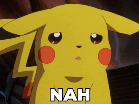 via GIPHY Nope Gif, Pokemon Purse, Pikachu Raichu, Pikachu Pikachu, Pokemon Game Characters, Pikachu Art, Pikachu Wallpaper, Cute Pikachu, Pokémon Master