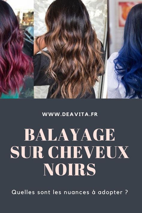 Chocolat, caramel, miel et même blond, le balayage sur cheveux noirs colorés ou naturels a certainement le vent en poupe au début de 2021 ! Short Hair Highlights, Short Hair Balayage, Balayage Brunette, Balayage Hair, Hair Highlights, Balayage, Caramel, Short Hair Styles, Dye