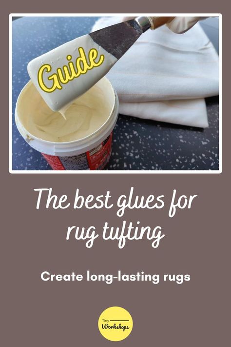 The best glues for rug tufting Rug Tufting Tips, Rug Tufting Tutorial, Tufting Tutorial, Tufting Rugs, Tufting Diy, Rug Tufting, Best Glue, Tufted Rugs, Punch Needle