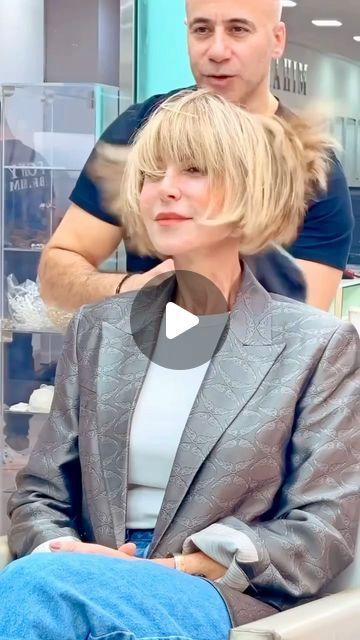 Pixy Bob Haircut, Blond Short Bob Hairstyles, Medium To Short Hairstyles For Women, Bangs For Bob Hairstyle, Blonde Hair Styles 2024, Short Hair In The Back Long On The Sides, Blond Bob Hairstyles With Bangs, Center Part Bob Hairstyles, A Line Stacked Bob Haircut