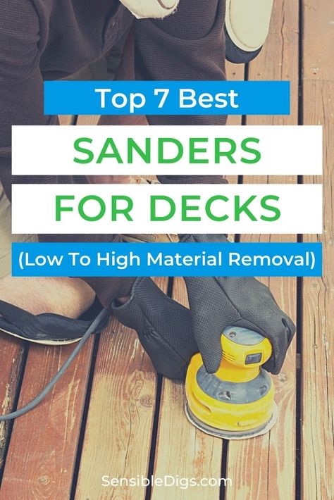 Sanding A Deck Diy, Sanding A Deck, Deck Refinishing, Diy Sanding, Wood Sanders, Deck Restoration, Hand Sander, Sanding Wood, Cedar Deck