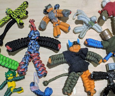 Paracord People Paracord People, Macrame People, Paracord Macrame, Monkey Fist, Paracord Projects, Paracord, Swords, Macrame, Create Your Own