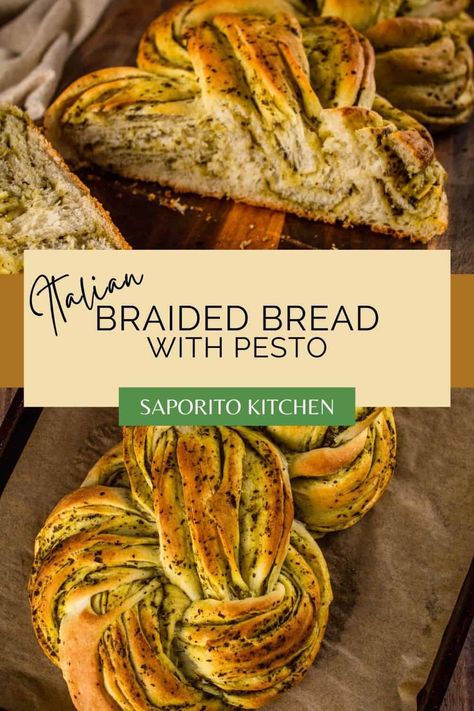 Filled Breads Savory, Braided Italian Bread, Savory Braided Bread, Gourmet Bread Recipes, Homemade Braided Bread, Flavorful Bread Recipes, Hand Kneaded Bread Recipes, Flavoured Bread Recipes, Italian Baked Goods