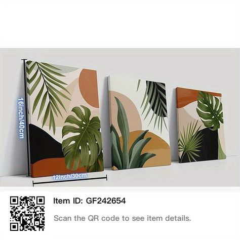 Modern Art Pictures, Boho Decorations, Flower Wall Art Decor, Multi Piece Wall Art, Prints Decor, Boho Tropical, Tropical Home Decor, Tropical Wall Art, Decorations For Home