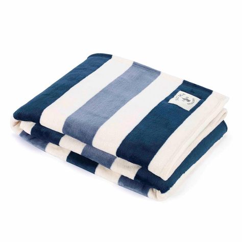 Add a fresh look to your home dcor with the Nautica awning stripe throw. Featuring a bold stripe design this ultra soft throw is soft to the touch and perfect for adding comfort and style to any room. Navy Throw, Striped Throw Blanket, Striped Blankets, Dorm Room Essentials, Bed Throw Blanket, Striped Throw, Plush Throw Blankets, Fur Throw, Blue Blanket