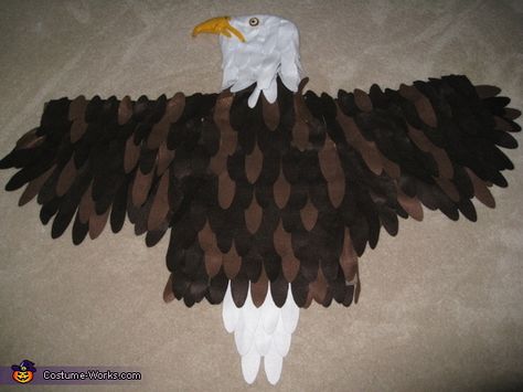 This homemade costume for boys entered our 2013 Halloween Costume Contest. Bald Eagle Costume, Zombie Couple Costume, Bird Costumes, Eagle Costume, Bird Costume, Homemade Costume, Costume Works, Scouts Crafts, Animal Costumes