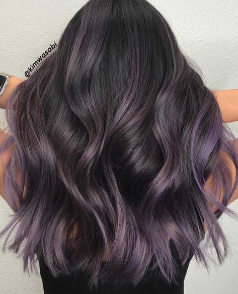 Summer to fall and about to entry into winter, switching up your whole beauty routine is a must—especially when it comes to your hair color.  The... Hair Colors 2020, Hair Color Ideas Brown, Lavender Hair Colors, Winter Hair Color Ideas, Blue Ombre Hair, Blond Balayage, Colors Hair, Hair Color Streaks, Hair Things