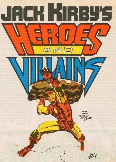 Iron Man by Jack Kirby Spiderman Comic Books, Jack King, Jack Kirby Art, Marvel Comics Vintage, Vintage Marvel, Kirby Art, Comic Book Artwork, Marvel Comic Universe, Jack Kirby