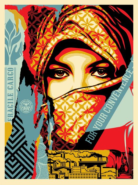 Golden Future for Some Print Set Avail. 10/17! - Obey Giant Shepard Fairy, Shepard Fairey Art, Obey Giant, Shepard Fairey Obey, Protest Art, Obey Art, Propaganda Art, Shepard Fairey, Arabic Art