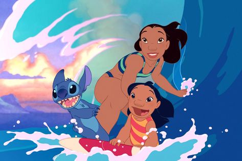 Disney Characters Lilo, Lilo And Nani, Lilo And Stitch 2002, Lilo And Stitch Movie, Walt Disney Cartoons, Disney Mignon, ليلو وستيتش, Stitch Movie, Animation Disney