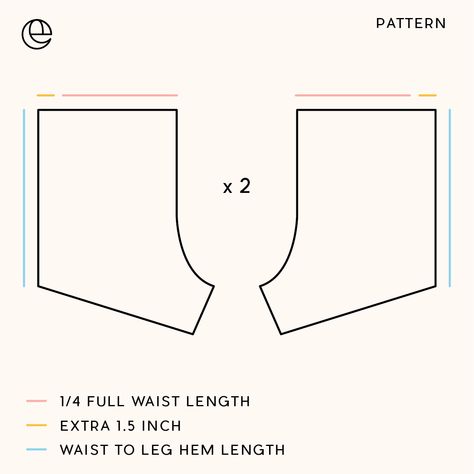 DIY: Easy High Waisted Corduroy Shorts — The Essentials Club // Creative DIY Hub Shorts Pattern Sewing, Shorts Pattern Free, Trash To Couture, Sewing Shorts, Shorts Pattern, Diy Shorts, Make Your Own Clothes, Diy Fashion Clothing, Elastic Shorts