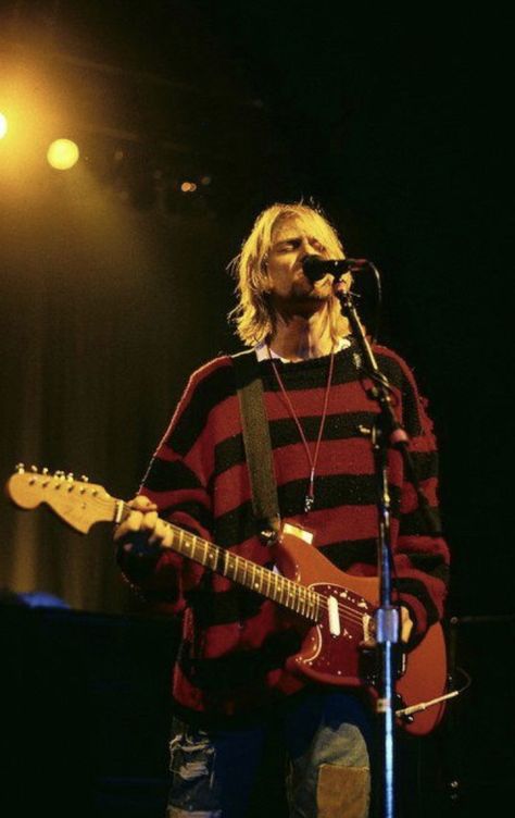 Kurt Cobain, Guitar, Holding A Guitar