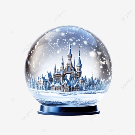 frozen snow globe christmas magic ball with flying snowflakes and church and attraction crystal ba Frozen Snow Globe, Snow Globe Christmas, Frozen Snow, Ball Png, Magic Ball, Glass Products, Crystal Therapy, Amethyst Quartz, Glass Dome