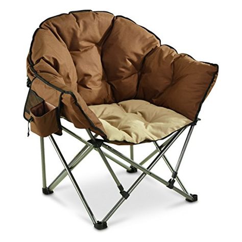 Guide Gear Oversized Club Camp Chair, 500-lb. Capacity. For product & price info go to:  https://all4hiking.com/products/guide-gear-oversized-club-camp-chair-500-lb-capacity/ Camping Chair, Portable Camping Chair, Camping Club, Camp Chair, Folding Camping Chairs, Directors Chair, Folding Chairs, Camping Chairs, Comfy Chairs