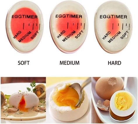 Get perfectly boiled eggs every time with the ZONSUSE Egg Timer! Its heat-sensitive design changes color to indicate when your eggs are ready. Safe, non-toxic, and durable, it's a must-have kitchen aid. Check the link to get yours now!#EggTimer #PerfectlyBoiledEggs #KitchenGadgets #EggGameChanger #SoftBoiledEggs #MediumBoiledEggs #HardBoiledEggs #HeatSensitiveTimer #NonToxic #DurableKitchenAid #EggLover #CookingTips #KitchenHacks #BreakfastEssentials Medium Boiled Eggs, Breakfast Essentials, Egg Game, Egg Timer, Soft Boiled Eggs, Hard Boiled, How To Cook Eggs, Hard Boiled Eggs, Cooking Kitchen