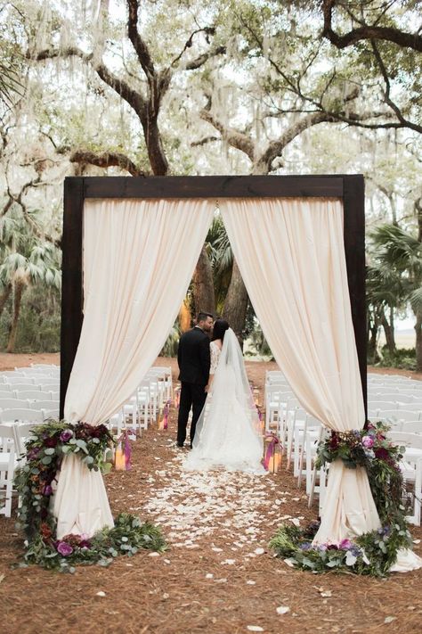 Omni Amelia Island, Wedding Aisles, Florida Fall, Fall Wedding Venues, Hitching Post, Wedding Ceremony Arch, November Wedding, Wedding Entrance, Friends Wedding