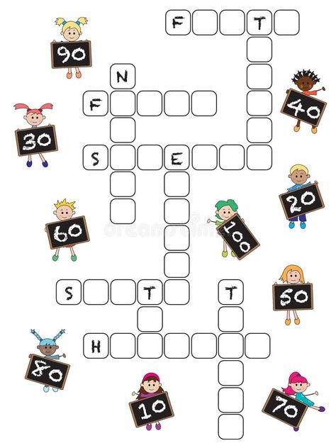 Numbers Crossword Stock Illustrations – 627 Numbers Crossword Stock Illustrations, Vectors & Clipart - Dreamstime Sets Math, Printable Crossword Puzzles, Easy Math Activities, Abstract Animal Art, Color Puzzle, Crossword Puzzles, Number Games, Educational Games For Kids, Printable Numbers