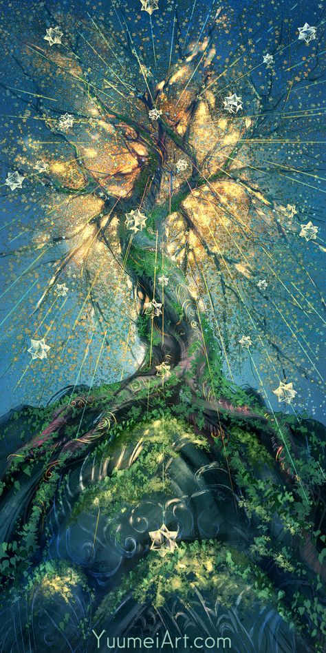 Yuumei Art, Wishing Tree, Mystical Art, Fairy Dust, Something Different, Art Club, Great Pictures, Easy Paintings, Diamond Art